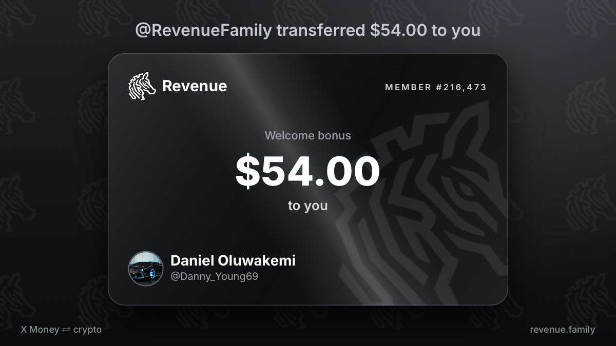 Danny_Young69's tweet photo. @RevenueFamily Showing $54.00 from @RevenueFamily https://t.co/PIyNlpgv8d