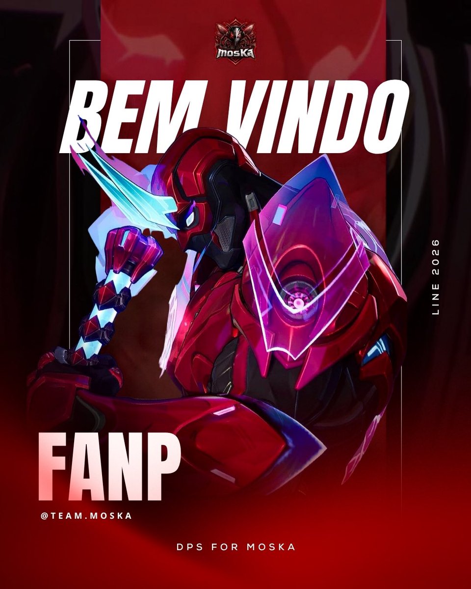 moskaesports's tweet photo. BEM-VINDO À MOSKA, F.A.N.P.! 🦟
É com muito orgulho que anunciamos a chegada de FANP ao Team MosKa
Um novo DPS chega para somar ao nosso elenco e deixar a Moska ainda mais forte.
DPS FOR MOSKA. 🦟
#gomoska #marvelrivals #games #marvelrivalsgame https://t.co/QeHfmRwTc1