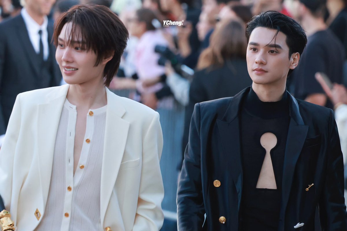 TheePopCore's tweet photo. KengNamping completely dominate X as they trend at #1 Worldwide following their striking appearance at the Schiaparelli show. https://t.co/peuYwASQLX