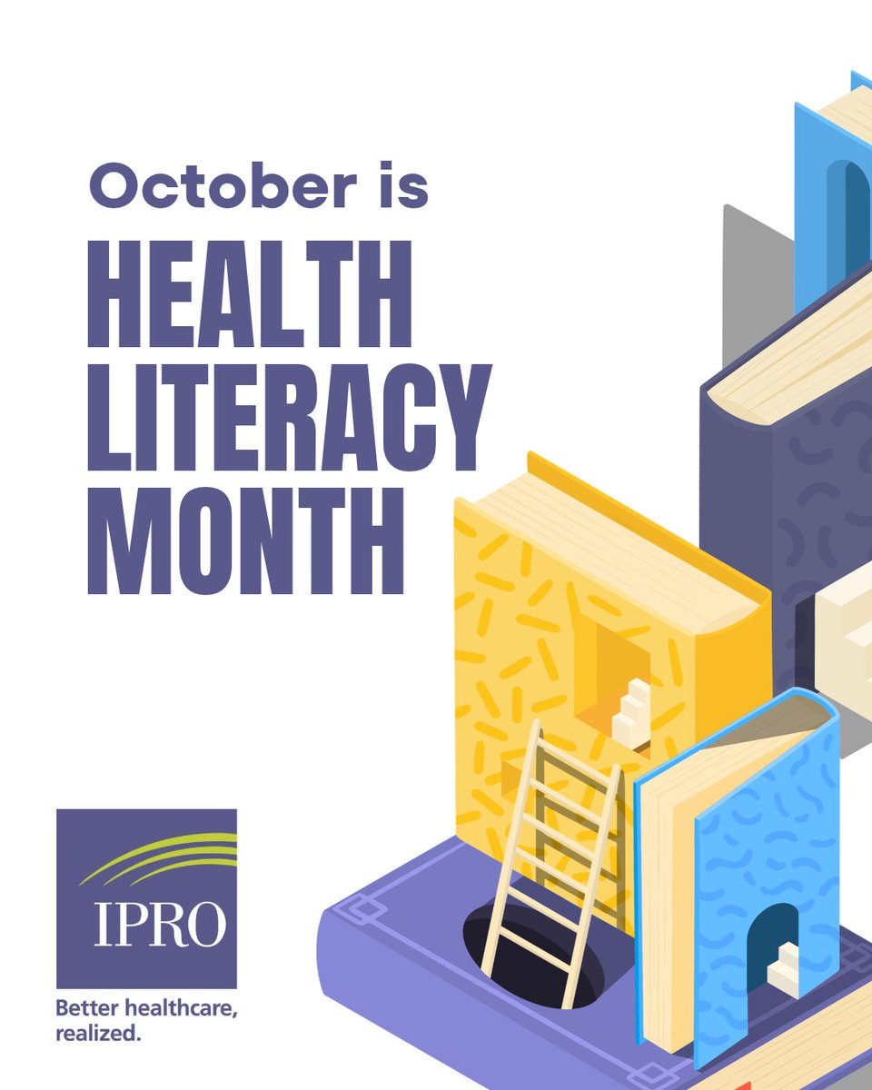 IPROorg's tweet photo. October is Health Literacy Month! 📖 

This month, we highlight the importance of making health information clear, accessible, and actionable.

#HealthLiteracyMonth #Healthcare #Literacy https://t.co/v4tIRiIKzl