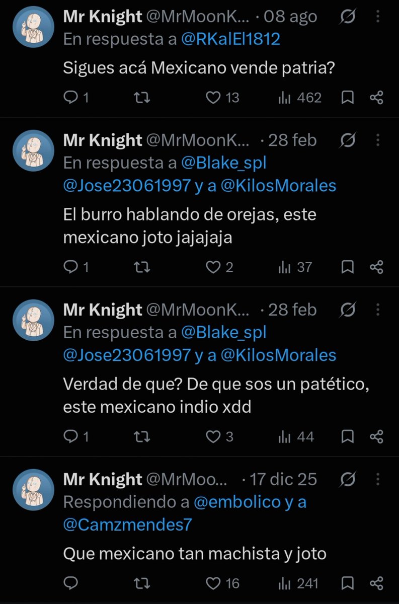 Asterion214's tweet photo. Miren se estan peleando dos xenofobos. https://t.co/C7Ja8xJ38u