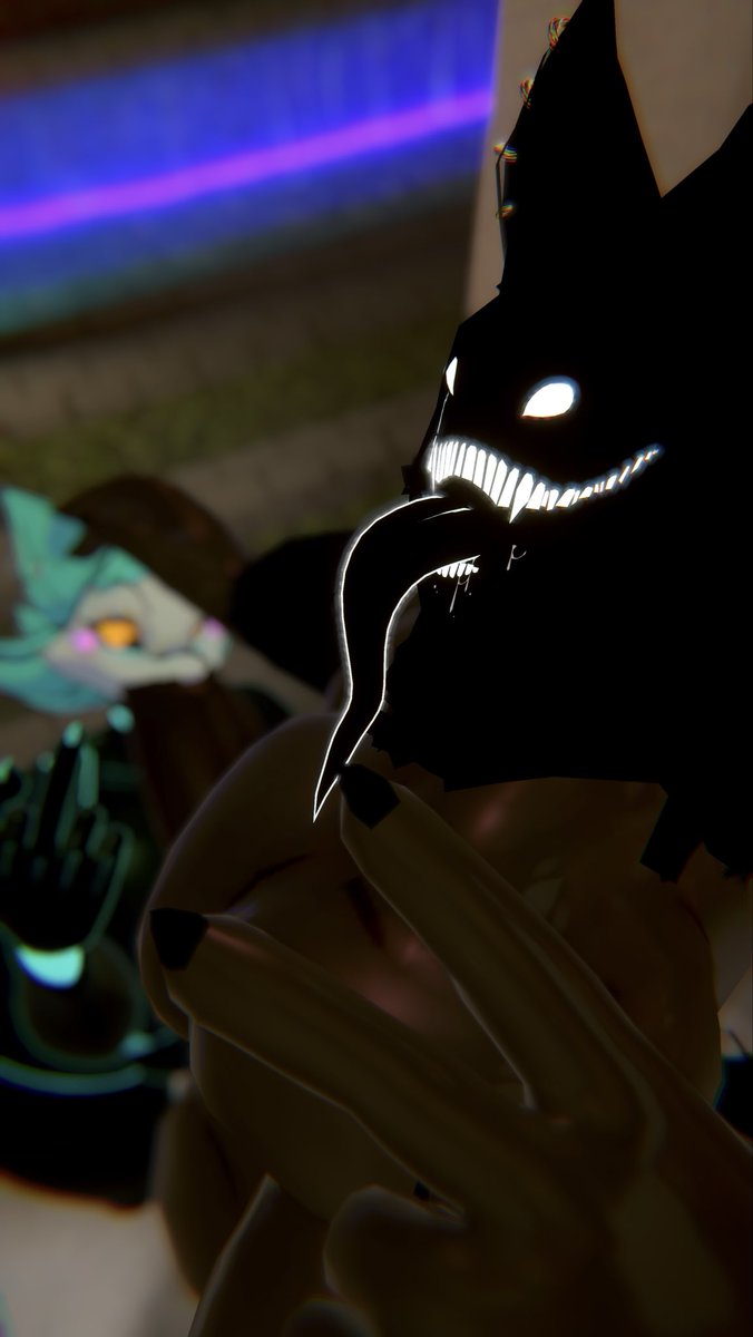Psycho_Scoobs's tweet photo. “Don’t hate it till you try it friend~…”

Can’t get enough of @NYX1737’s lovely luxurious throat~… 🩵🤍 

#Deltarune #VRChatPhotography #VRChatPhotos #vrchat #nsfw #lewd #Karelia #TheBackrooms #Smiler #tasquemanager #thicc https://t.co/blG2Ev6FRV