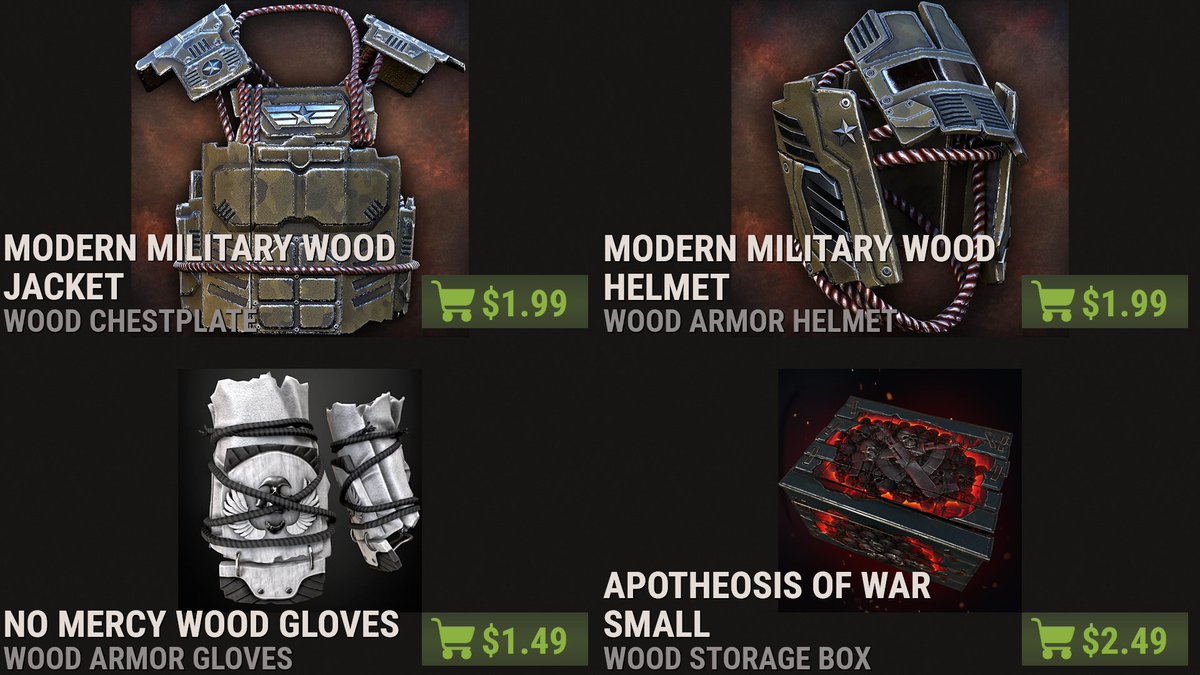 RustItemStore's tweet photo. 🚨 NEW ITEM STORE 🚨
https://t.co/Fq7WX55UXa

#rust #playrust #rustskins #rustworkshop https://t.co/SBtH8FJ6wN