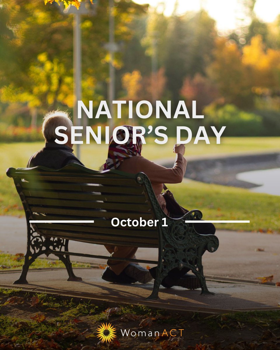 WomanACT's tweet photo. October 1st marks International Senior's Day. 

Recognizing and responding to GBV against older women means ensuring that older survivors are included in prevention, services, policy, and systems change.

Learn more at https://t.co/MHS6uydzfr

#InternationalSeniorsDay #EndGBV https://t.co/iEdEOMp9BE