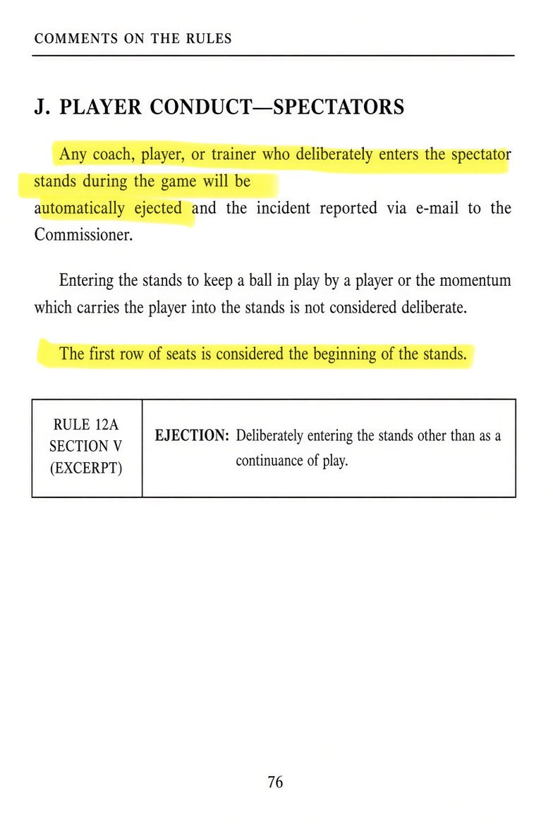proamericapol's tweet photo. 🚨REPORT: WNBA officials are claiming A'Ja Wilson was not ejected and won't be suspended because she was in the "player escape lane" and not the stands.

This is a lie. 

She walked about 20 feet up to the second row of the stands and got in a fan's face.

They are making up excuses in order to not enforce their own code of conduct.