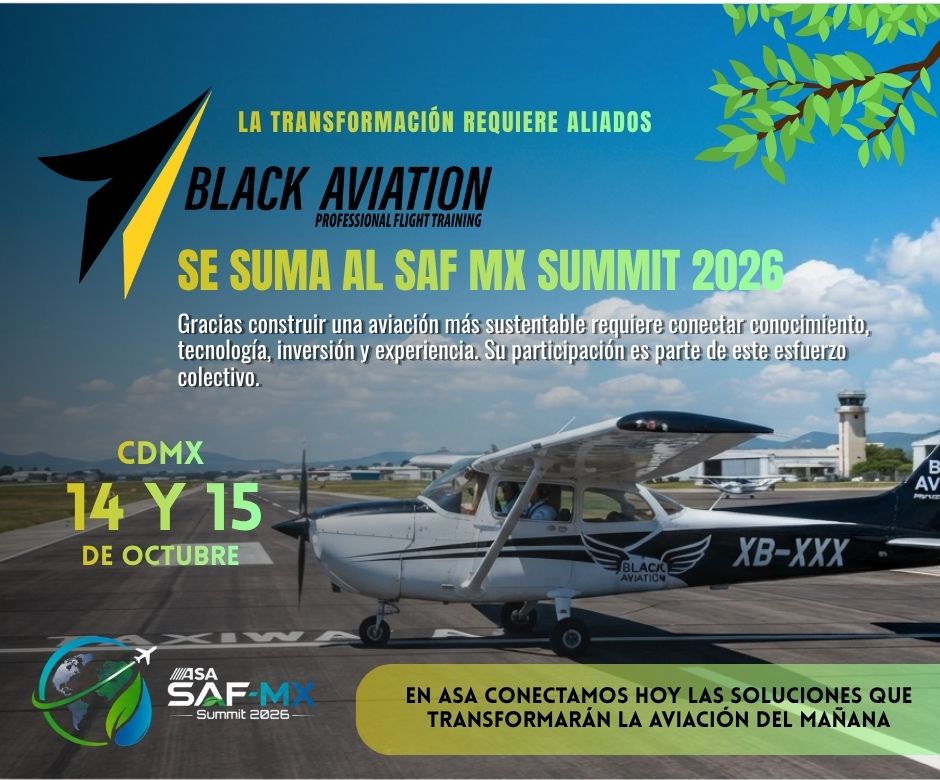 ASAMexico_mx's tweet photo. Gracias por ser parte. El #SAF es un desafío global que requiere una industria unida, innovadora y comprometida con la transformación hacia una #aviación sustentable.  #ASASAFMXSummit2026 #OrgulloASA #BioTurbosina #AviaciónSostenible #FuturoVerde #BlackAviation https://t.co/E46lgSD6or