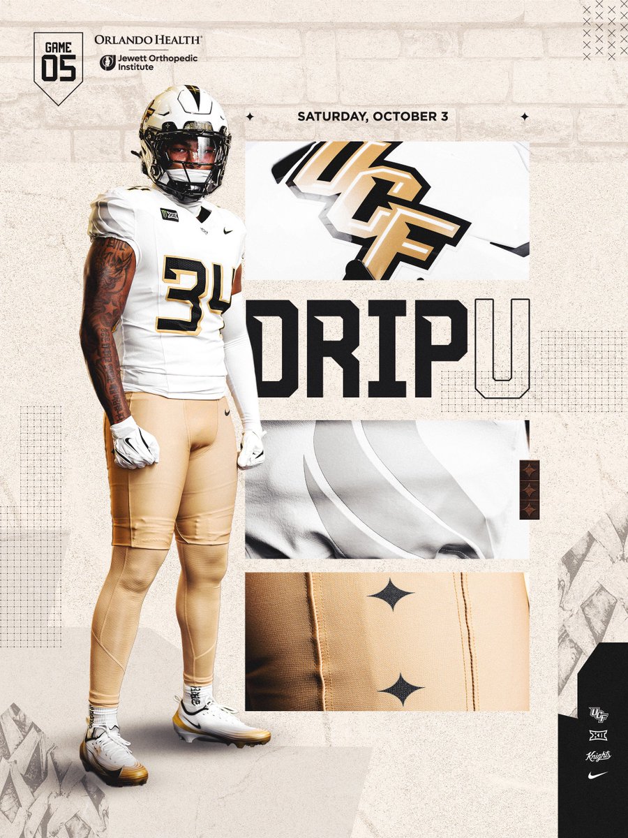 UCF_Equipment's tweet photo. Big weekend for the color gold 😁 https://t.co/8dzXsEHS9R