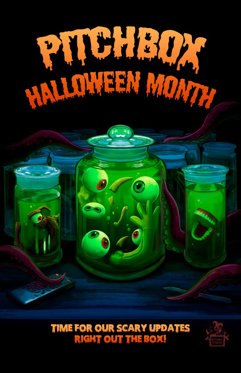 pitchboxstudios's tweet photo. Reader beware, you're in for 3 scares! We have some treats for you through all of October. Can you guess...? 🎃

#indiegame #horrorgame https://t.co/AQOhiV4cfQ