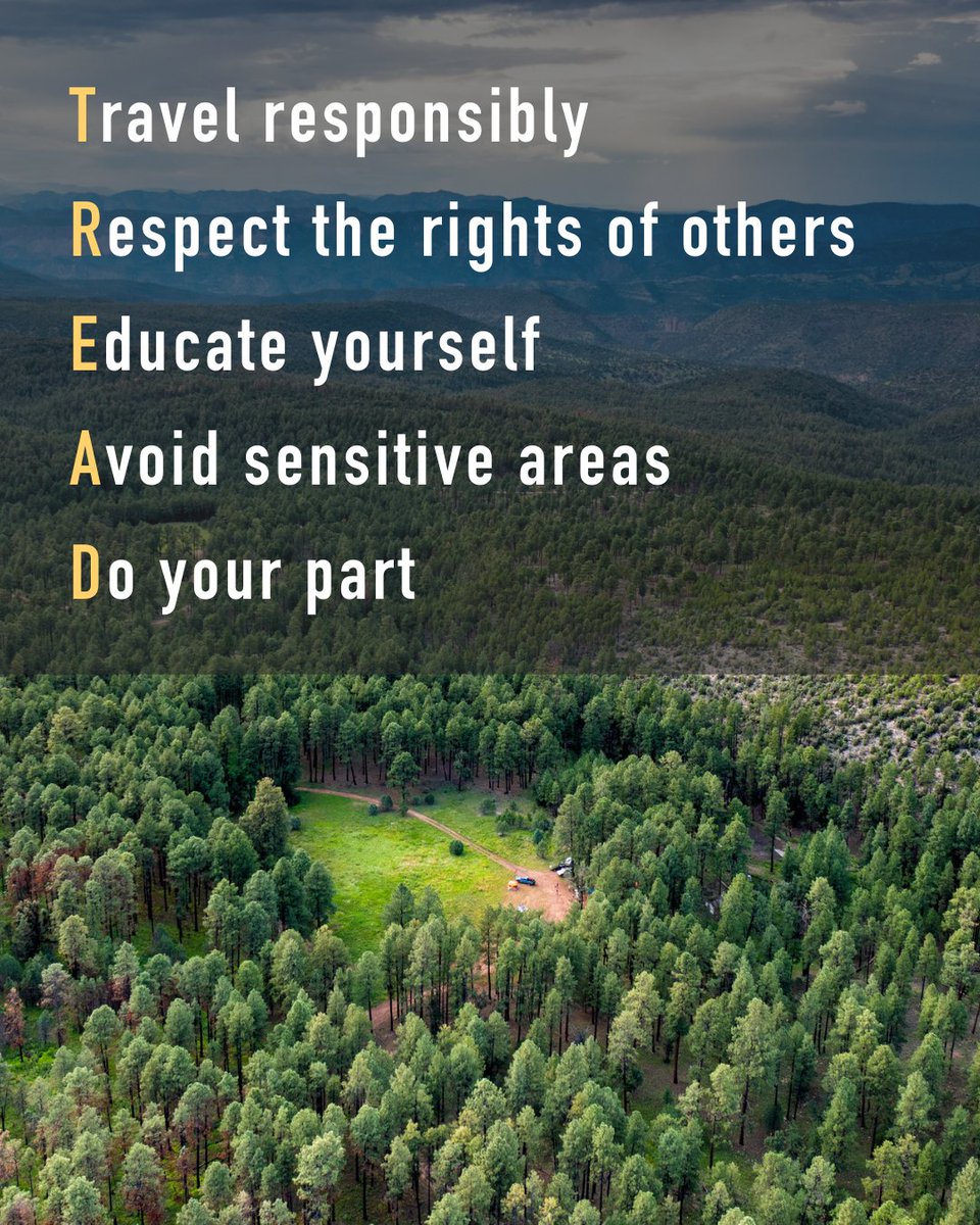NMoutdoorrec's tweet photo. International Off-Road Day is this Saturday! Be sure to follow the TREAD Lightly principles to protect fragile ecosystems and keep trails safe, healthy, and open for all to enjoy.

Visit https://t.co/cZ53wFf5Sh for more info &amp; #TrailTips

#TreadLightly #NewMexico #NMOutdoorRec https://t.co/Kd5GFTiXso