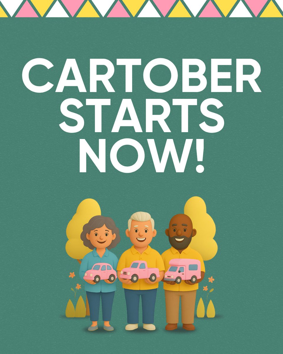 charitableauto's tweet photo. Cartober is officially here!

All October long, we’re celebrating the power of vehicle donation and the impact it can have on nonprofits and the communities they serve.

Donate. Share. Make an impact. 💛

Here’s to a great #Cartober2026 ! https://t.co/HVY7Hx5ByK