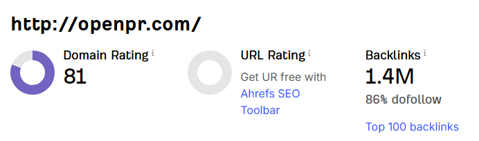 samigrows's tweet photo. A DR 81 Backlink 🤯

Just collaborated with https://t.co/1Kd8b6eBcf 

- 1.4M Backlinks 🔥
- 86% Do follow ⚡
- 32K Linking websites 💹

DM's open for placement. https://t.co/QAulxbYs6v
