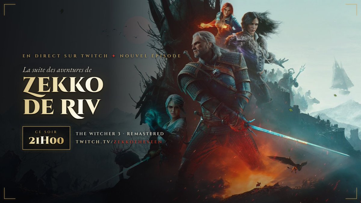 zekkotheyeen's tweet photo. Nouvel écran d'attente ce soir 🐺 !! Venez le découvrir à 20h50 😊

On continue l'aventure ⚔️ https://t.co/htoI1t0kjK