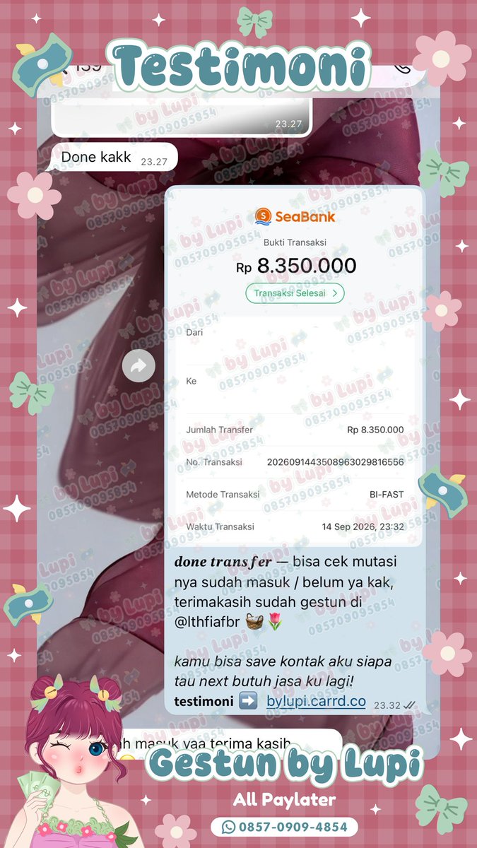 tagnemic's tweet photo. ᵔ⤙ᵔ 𝗛𝗜, 𝗚𝗘𝗦𝗧𝗨𝗡 https://t.co/S4GX0F6pY5 𝗢𝗣𝗘𝗡 𝗬𝗔 ˚⋆ 

pencairan limit avail reguler dan instan💯 kamu masih bingung? bisa tanya tanya dulu best 🙆‍♀️💖

mending langsung hubungi https://t.co/EjVSvL4ZYI buat info lebih lanjut! ✨#zonauang B3 https://t.co/D04aIBCLVH