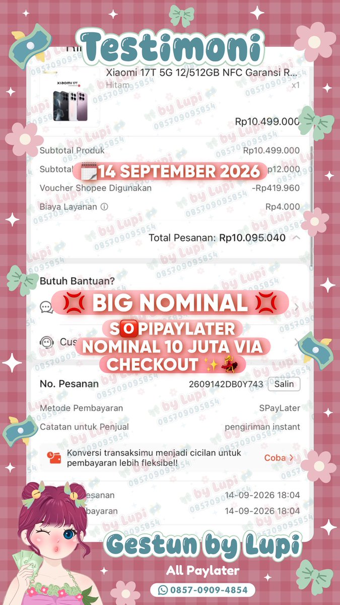 tagnemic's tweet photo. ᵔ⤙ᵔ 𝗛𝗜, 𝗚𝗘𝗦𝗧𝗨𝗡 https://t.co/S4GX0F6pY5 𝗢𝗣𝗘𝗡 𝗬𝗔 ˚⋆ 

pencairan limit avail reguler dan instan💯 kamu masih bingung? bisa tanya tanya dulu best 🙆‍♀️💖

mending langsung hubungi https://t.co/EjVSvL4ZYI buat info lebih lanjut! ✨#zonauang B3 https://t.co/D04aIBCLVH