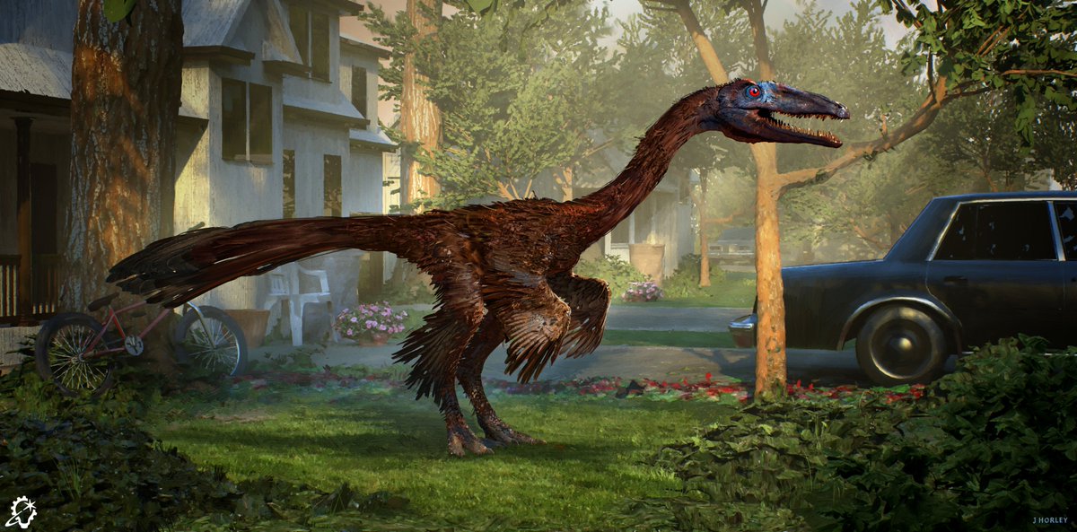 ILMVFX's tweet photo. “Sometimes when we see dinosaurs represented on screen they can look a bit too perfect and groomed,” explains ILM supervising art director Jason Horley about The End of Oak Street, “so it was nice this time to be able to try varying levels of grime and dirt just as you would see on any wild animal.” Horley and his colleagues from our London, San Francisco, and Vancouver studios discuss their concept art from Oak Street in our latest article on https://t.co/MuIAmBPltJ.

Read here: https://t.co/lr5YnBd8Ns