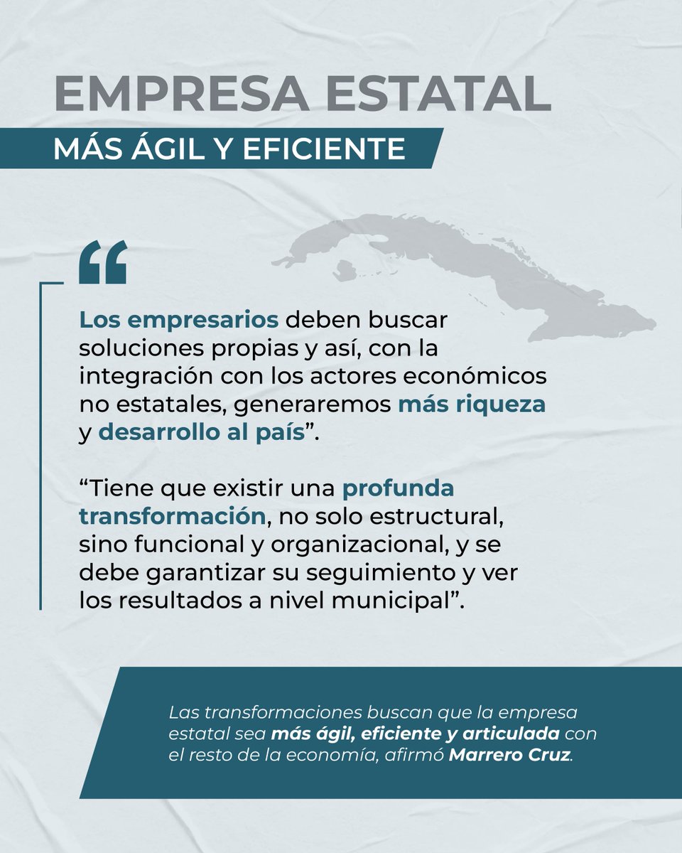 PartidoPCC's tweet photo. Transformaciones económicas y sociales en #Cuba, motor impulsor de los cambios en el sistema empresarial cubano
#CubaEstáFirme https://t.co/dX03INJhNe