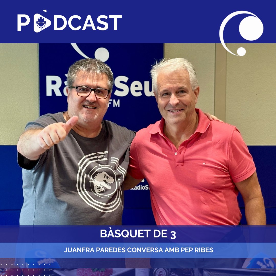 RadioSeu's tweet photo. A LA CARTA | Al programa "Bàsquet de 3" encetem la temporada conversant amb el president del @sedisbasquet, Pep Ribes. Un espai dirigit i presentat per Juanfra Paredes. 

▶️Enllaç al pòdcast: https://t.co/i6SNvcaY3O https://t.co/1nz5vTJFsc