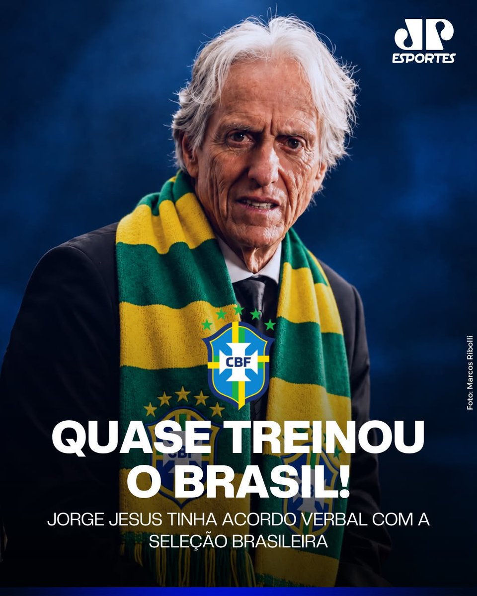 VIREMIOFICIAL's tweet photo. VIREMI | FUTEBOL
🚨 JORGE JESUS TEVE ACERTO ENCAMINHADO COM A CBF PARA ASSUMIR A SELEÇÃO BRASILEIRA

Jorge Jesus chegou a ter um acordo verbal com a CBF para assumir o Brasil após a saída de Dorival Júnior.

As conversas avançaram entre o fim de 2024 e o início de 2025, mas o português pediu para permanecer no Al-Hilal até a disputa da Champions da Ásia.

Após a goleada por 4 a 1 para a Argentina, a CBF voltou a procurar Jorge Jesus e reforçou o acerto.

O cenário, porém, mudou. A entidade retomou as tratativas com Carlo Ancelotti, que acabou anunciado como treinador da Seleção em maio de 2025.

🇧🇷 Jorge Jesus ficou fora dos planos — mesmo depois de ter estado muito perto do cargo.

Fonte: Jovem Pan Esportes

#JorgeJesus #Cbf #Brasil