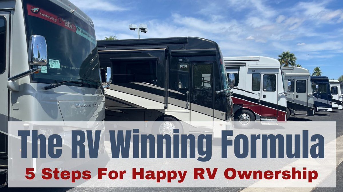 TheRVinspector's tweet photo. With so much negativity online about buying and owning RVs, it may seem that RVing is nothing but a frustrating experience.

But in this video I cover a 5 step formula for making sure that your purchase and ownership of an RV is a happy and satisfying experience instead - https://t.co/RWfZ5wiPYH 
#rvlife #rvliving