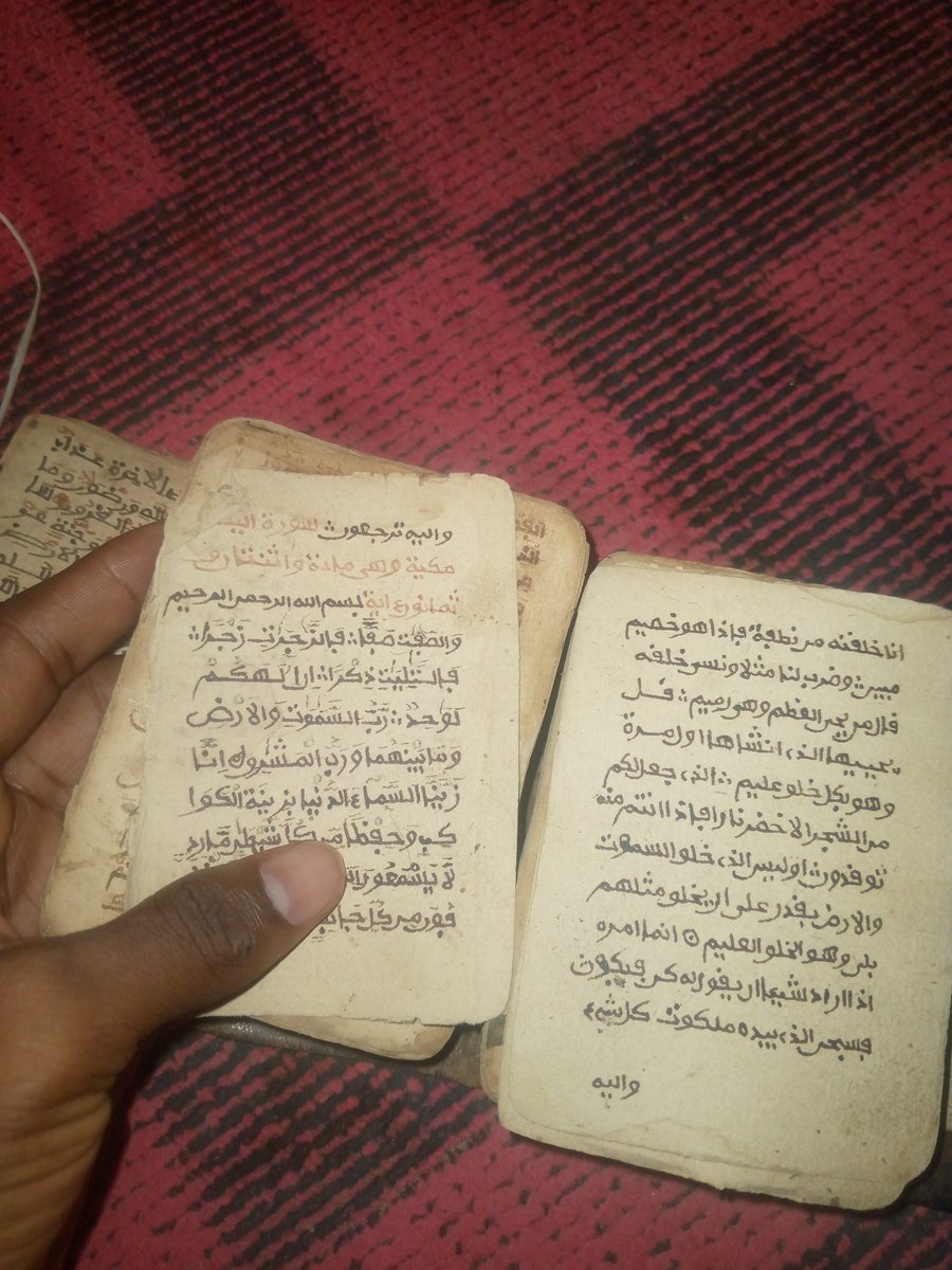 M_Auwal_jada's tweet photo. This Quran written by my great grandfather is older than Nigeria.

He wrote it during his studentship in the oldern Adamawa kingdom (Fombina kingdom)

May almighty Allah bless him with Jannah https://t.co/szf4Dfe3Oi