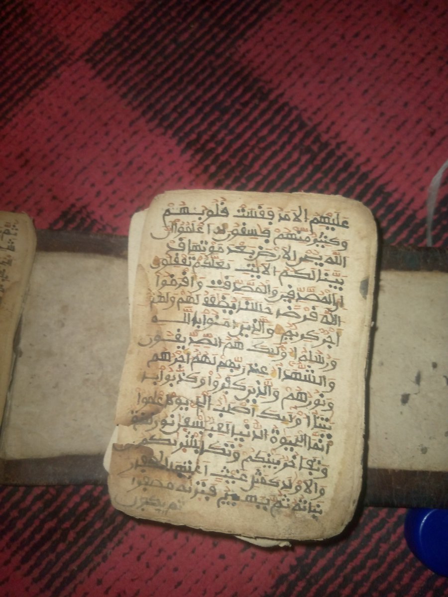M_Auwal_jada's tweet photo. This Quran written by my great grandfather is older than Nigeria.

He wrote it during his studentship in the oldern Adamawa kingdom (Fombina kingdom)

May almighty Allah bless him with Jannah https://t.co/szf4Dfe3Oi