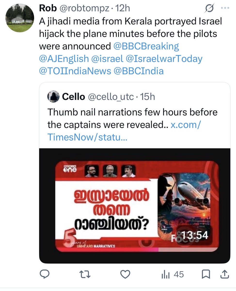 robtompz's tweet photo. @MIB_India #mediaone the govt of India must award this this channel a permanent ban from broadcasting,not a temporary one. #Mediaone =100%Jihadi Media @PMOIndia @GovIndia @NIA_India @timesofindia @the_hindu @htTweets https://t.co/SdPz2CG9GX