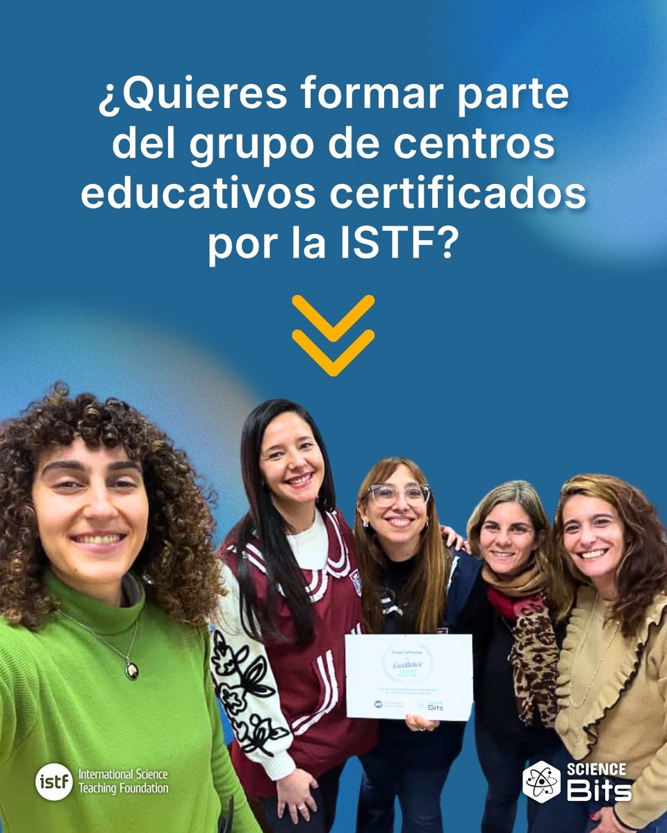 ISTFoundation's tweet photo. Nos alegra anunciar la entrega del Certificado de Excelencia en Educación Científica a Buenos Aires Christian School, en Argentina 🇦🇷, como reconocimiento a su compromiso con la enseñanza y el aprendizaje de las ciencias.

Felicitamos a todo el equipo docente y al alumnado por el trabajo realizado y por hacer de la ciencia una experiencia activa, rigurosa y estimulante.
¡Enhorabuena, BACS!

¿Qué es el Certificado de Excelencia en Educación Científica? 👉 https://t.co/ttoqNGOBr6