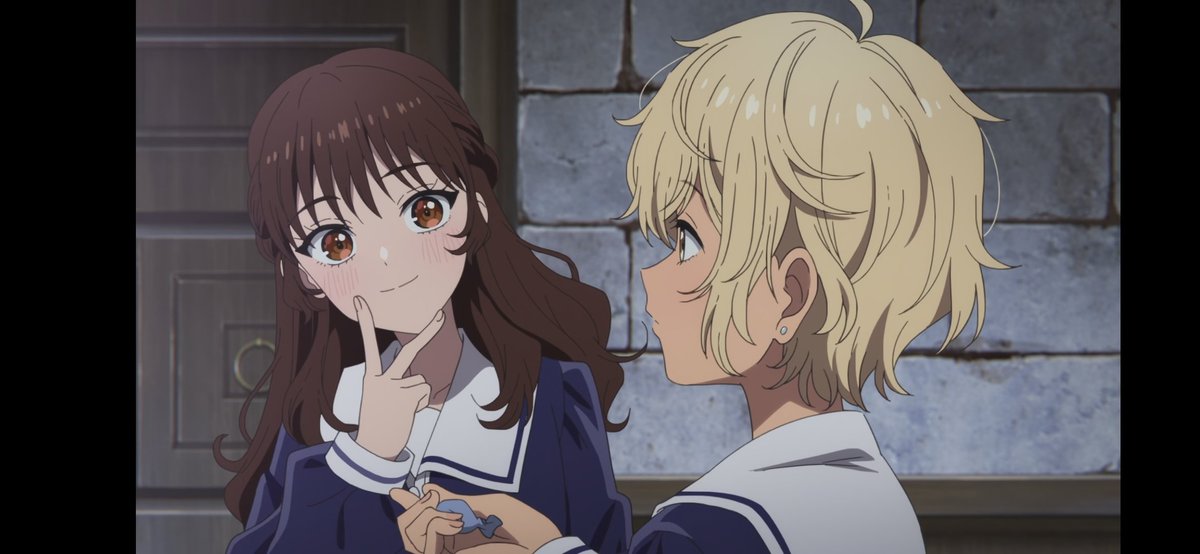 fakeport's tweet photo. Her doing that with her fingers specifically when referring to yuri couples is WILD https://t.co/PSfLqrflaN