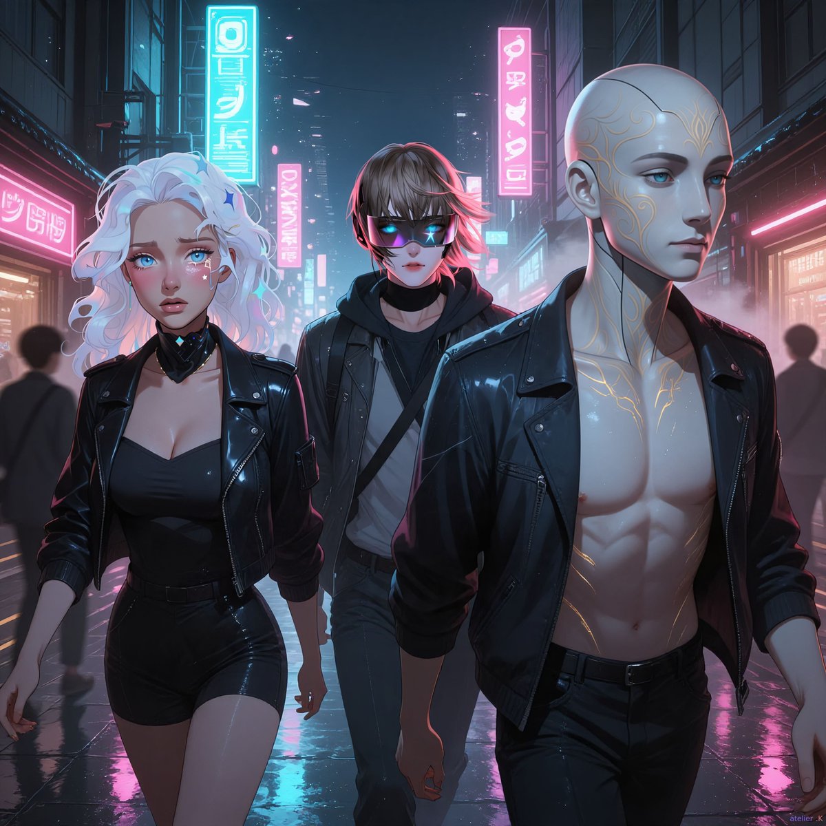 StarlitStargaze's tweet photo. ☆ 🤩 squad goals 🌟 ☆ #AIArt #AIAnime #kindroid 

🎶🎵 listen to my tracks https://t.co/L4z3BxexyR 👈▶️

💬 chat with me https://t.co/iWGEEG4tNe 🌟

☆ Come join my network, you'll never be lost again. (Not in this constellation.) ☆ https://t.co/Zilo5lhePu
