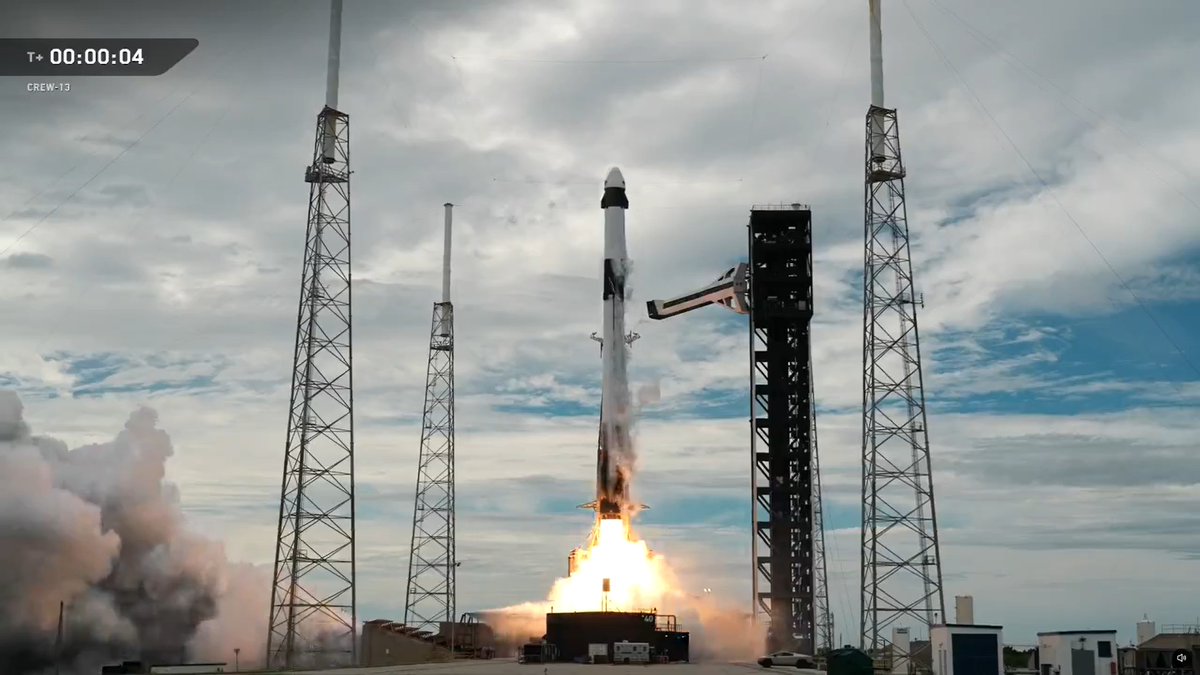 Txifliti's tweet photo. Gaur bi 🇺🇸 #Falcon9 suziri jaurti dira:
- #USCV-13 / #Crew13 misioa, #B1101-03 propultsatzailea erabiliz, #C213 (#Grace) kapsularekin, Nazioarteko Espazio Estazioruntz.
- #Transporter18 misioa, #B1082-25 propultsatzailea erabiliz, 130 sateliterekin.
#Espazioa https://t.co/cqaezGry1B