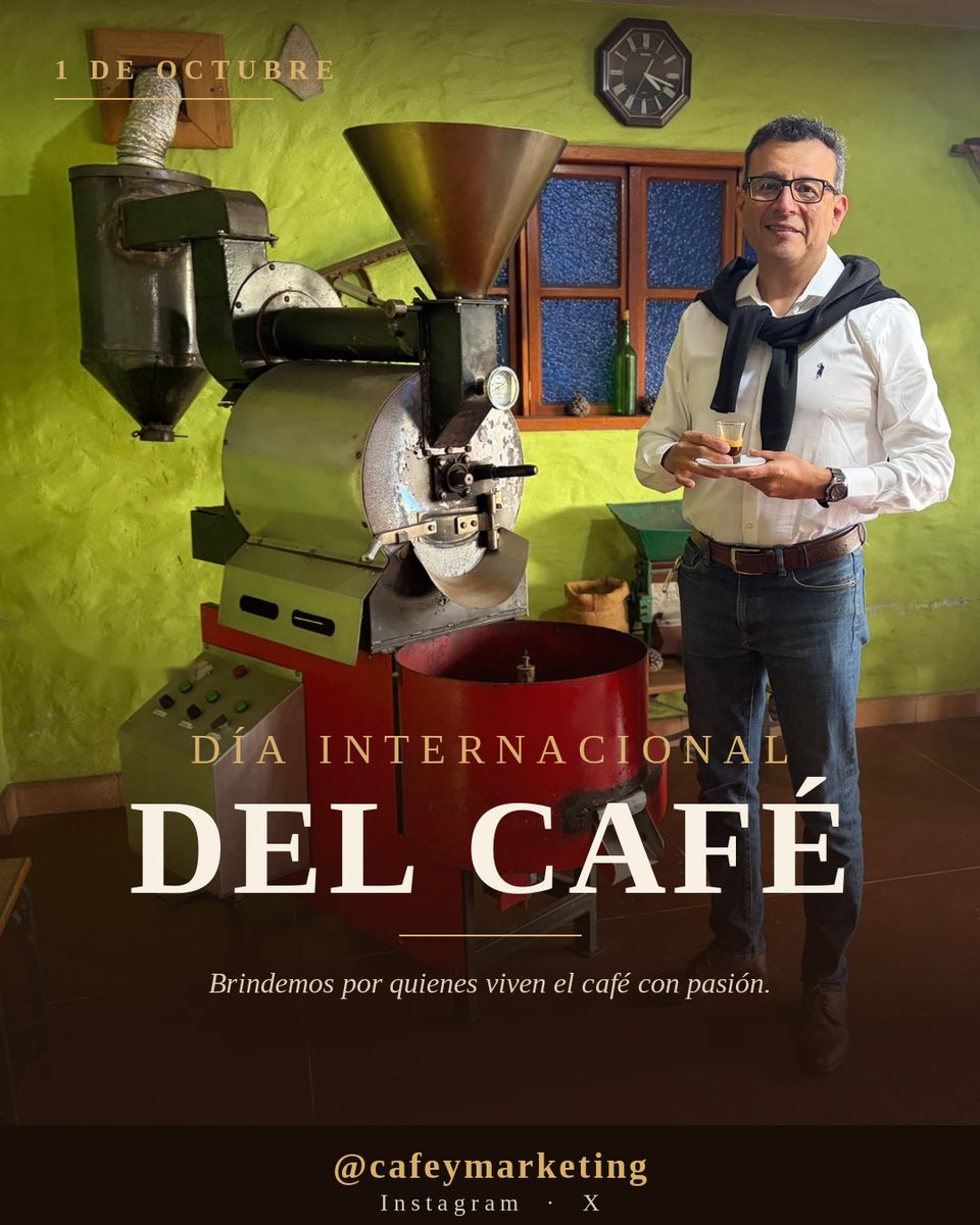 joseluisaraque's tweet photo. Feliz día internacional del café ☕😋 

Nos vemos en @caroaicafe 
#cafe https://t.co/qSLRaCfYKv