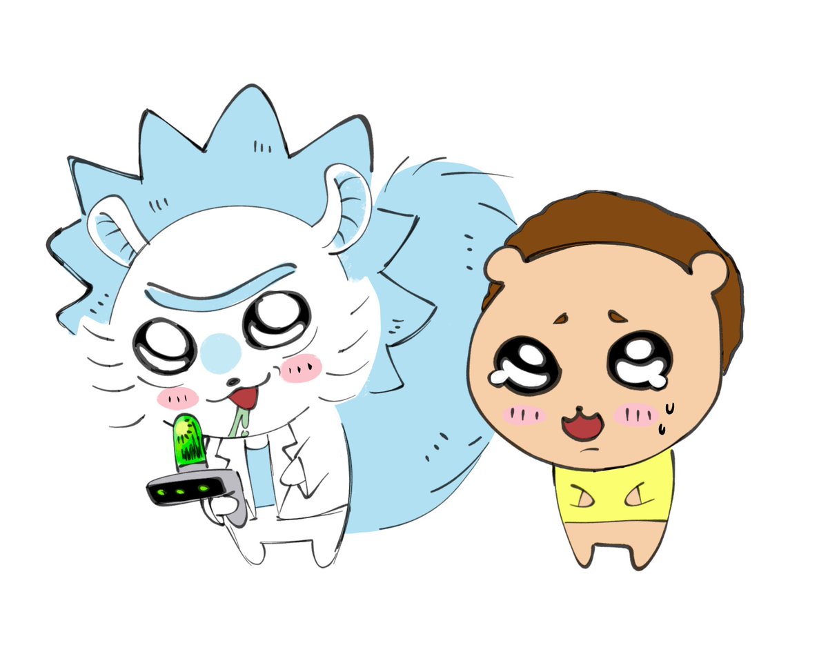 FogFungus's tweet photo. Morty i- i turned us into morty we are chiikawas now morty 
#rickandmorty https://t.co/DwMUtc9QXE