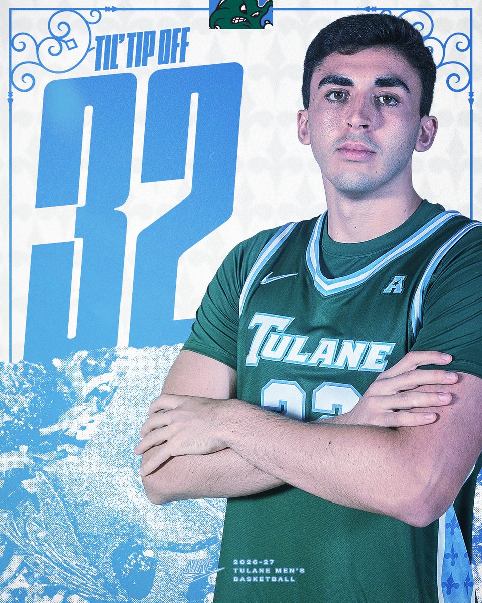 GreenWaveMBB's tweet photo. The Wave is back in just 32 days! Get your season tickets now!⤵️

🎟️: https://t.co/EjKeYM5fME

#RollWave🌊 https://t.co/XAhSuttA9H