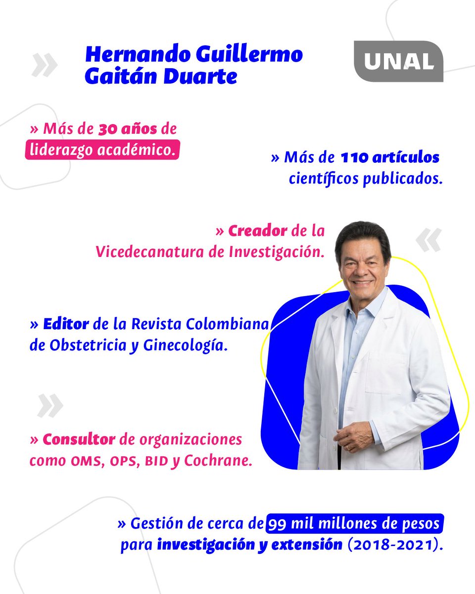 MedicinaUNAL's tweet photo. 🎓 La Facultad de Medicina UNAL da la bienvenida a su nuevo decano: Hernando Guillermo Gaitán Duarte, MD, MSc, profesor titular con más de 30 años de trayectoria académica.
¡Bienvenido, profesor Gaitán!
#MedicinaUNAL #FacultadDeMedicinaUNAL #EsTiempoDeSumar https://t.co/5kjOcNucDB