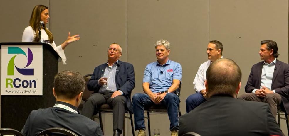 ambiogascouncil's tweet photo. ABC is at @SWANA's #RCon2026 in St. Louis, with Executive Director Patrick Serfass and Board Chair Randy Beck joining industry leaders to discuss the future of landfill gas and RNG.

#LandfillGas #RNG #Biogas #SWANA https://t.co/g5b6LBaac7