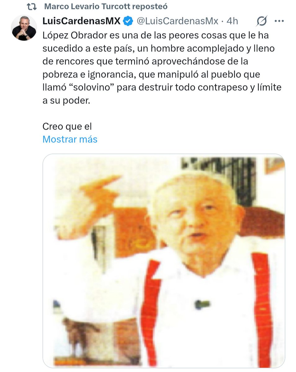 Insurgente_X's tweet photo. Les dolió hasta el esfinter anal.

Y responden con la retahíla elitista de siempre: "manipula al pueblo pobre e ignorante". https://t.co/V05GJ3McsK