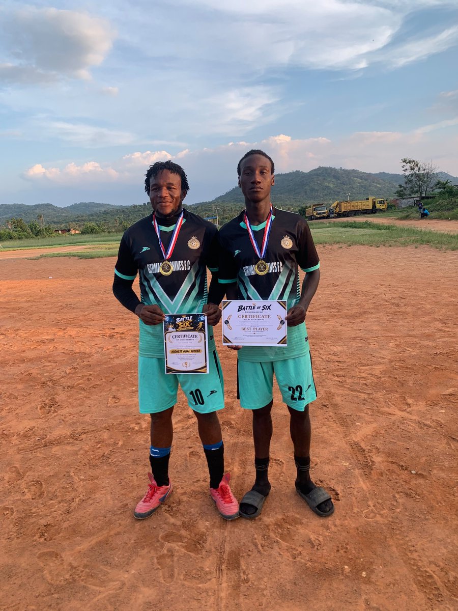 GMFC2023's tweet photo. Meet Best player of the tournament - Jossy 

Meet the Highest goal scorer of the tournament - Pella https://t.co/rjv8xkV37d