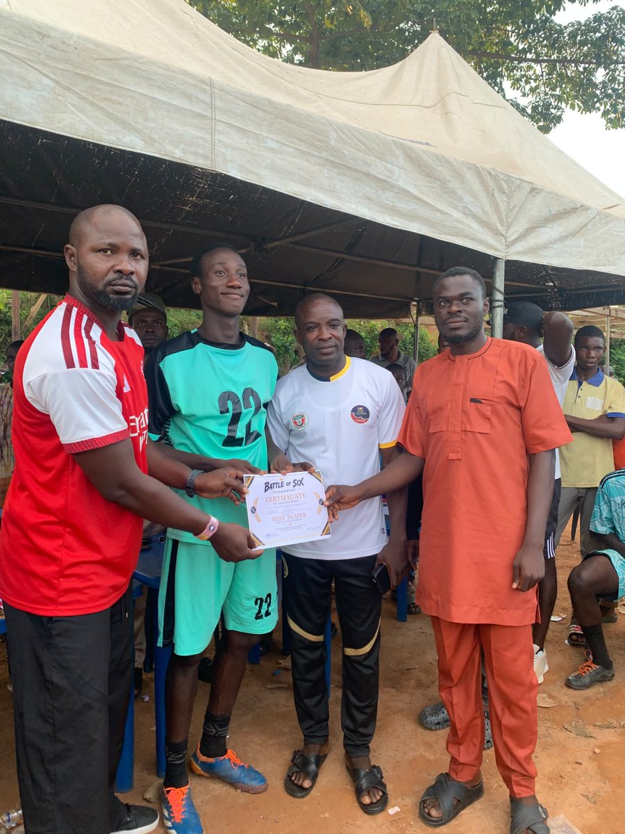 GMFC2023's tweet photo. Meet Best player of the tournament - Jossy 

Meet the Highest goal scorer of the tournament - Pella https://t.co/rjv8xkV37d