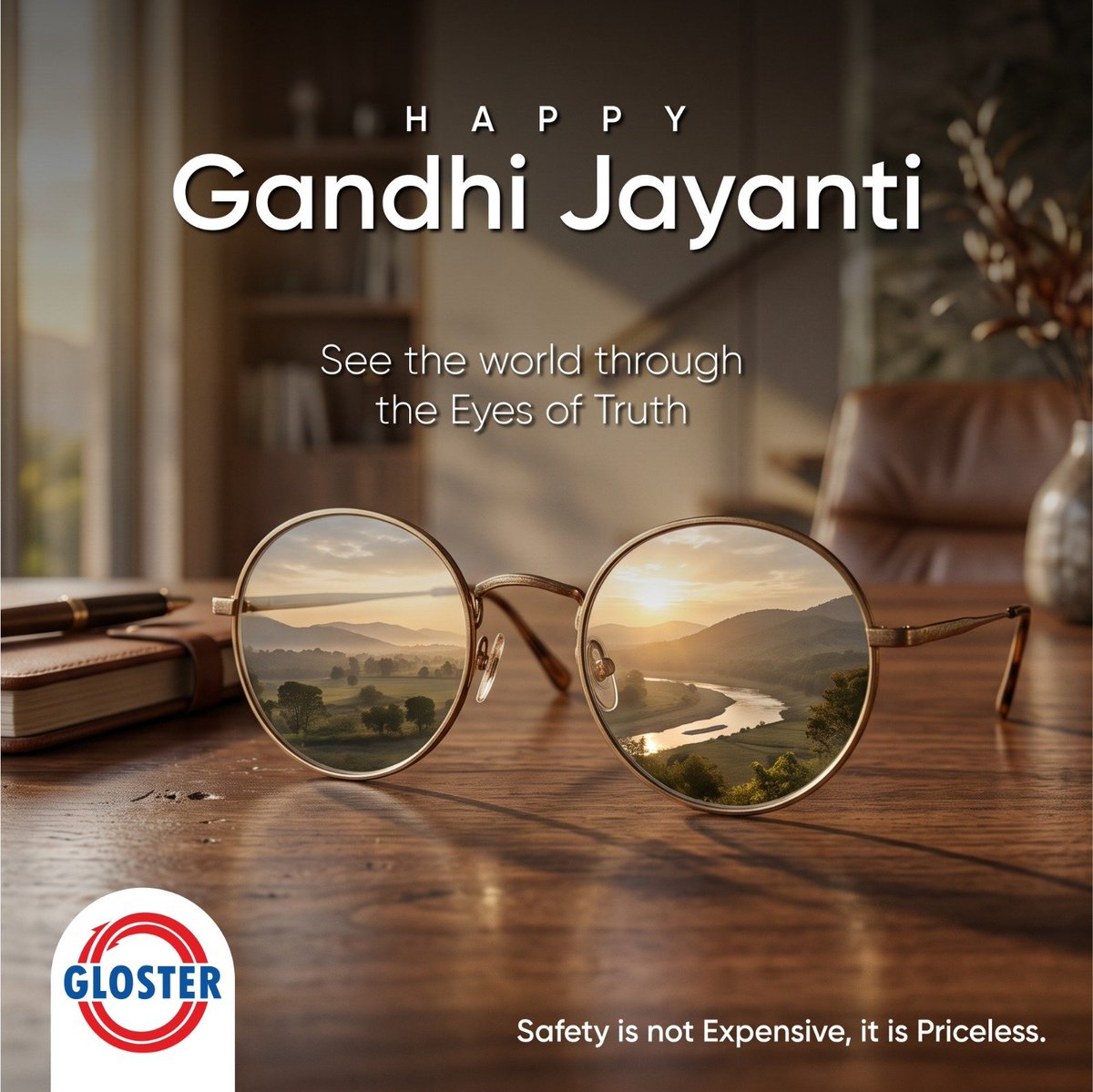 glostercables's tweet photo. On this Gandhi Jayanti, let us see the world through the eyes of truth, simplicity and integrity.
Wishing everyone a peaceful and meaningful Gandhi Jayanti from Gloster Cables Limited.

#GandhiJayanti #MahatmaGandhi

#GlosterCables #cablesandwires https://t.co/YUPYt6KiqT