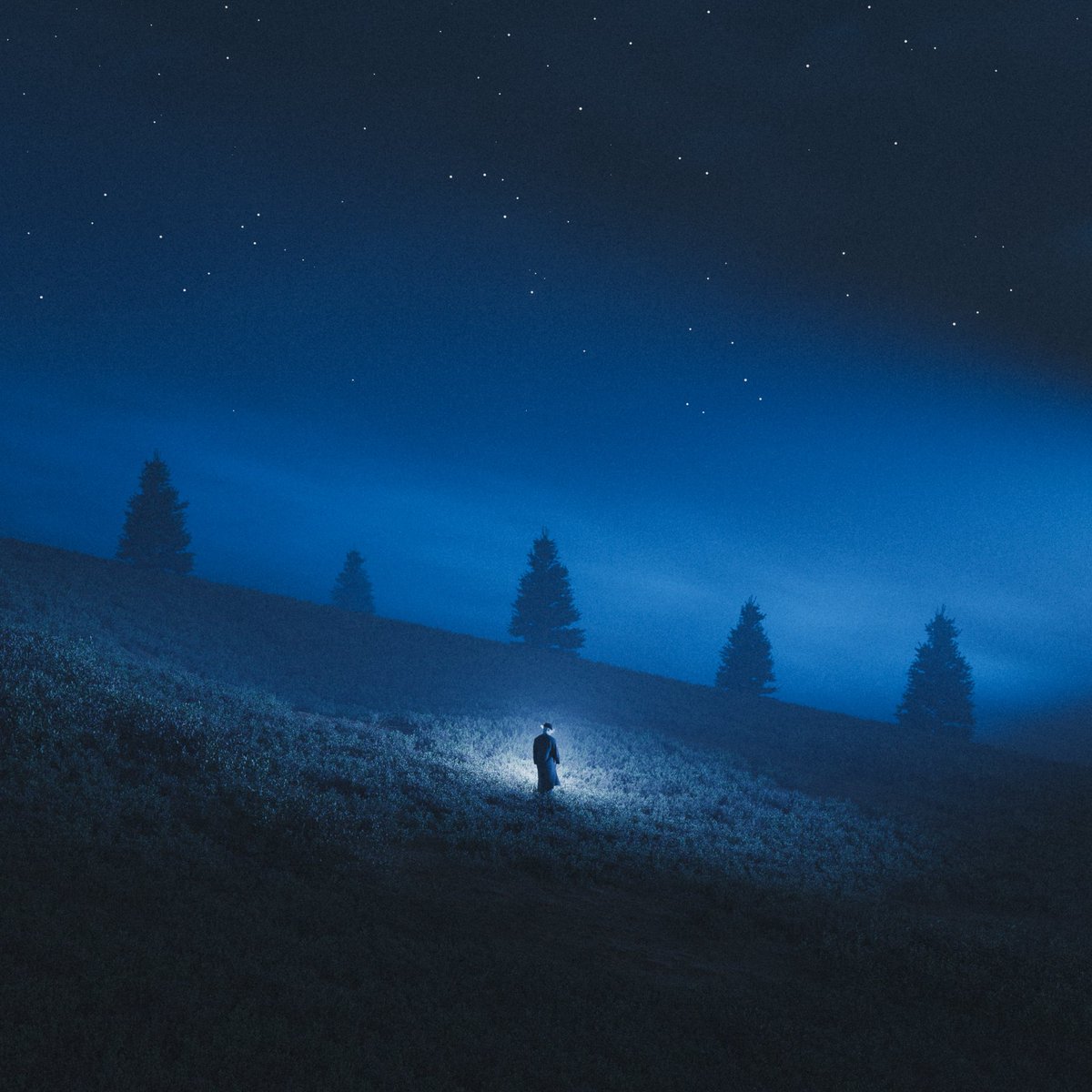 outrunyouth's tweet photo. My art in blue https://t.co/kOZsc8iv3C