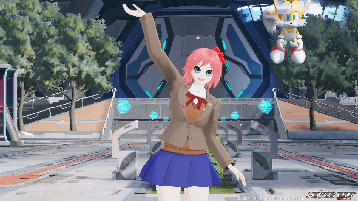 sonicsmash_PSO2's tweet photo. Today on this year’s Spooky Month. Muki will now be dressed up as Sayori from Doki Doki Literature Club. She has a poem to write, to fight for the Arks.
#PSO2 #PSONGS #PSO2GLOBAL #PSO2NGS_SS https://t.co/hUkMLzideo