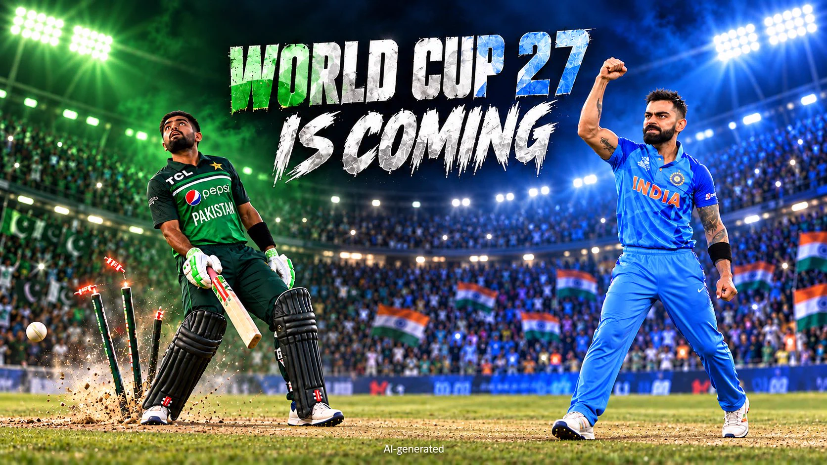 Himanshu Jain on X: "King Kohli vs “Zimbabar” 👑🔥 World Cup 2027 is  coming. Another chapter in the rivalry, another trophy to chase. Bring the World  Cup home, Team India! 🇮🇳🏆 #INDvPAK #CWC2027" / X