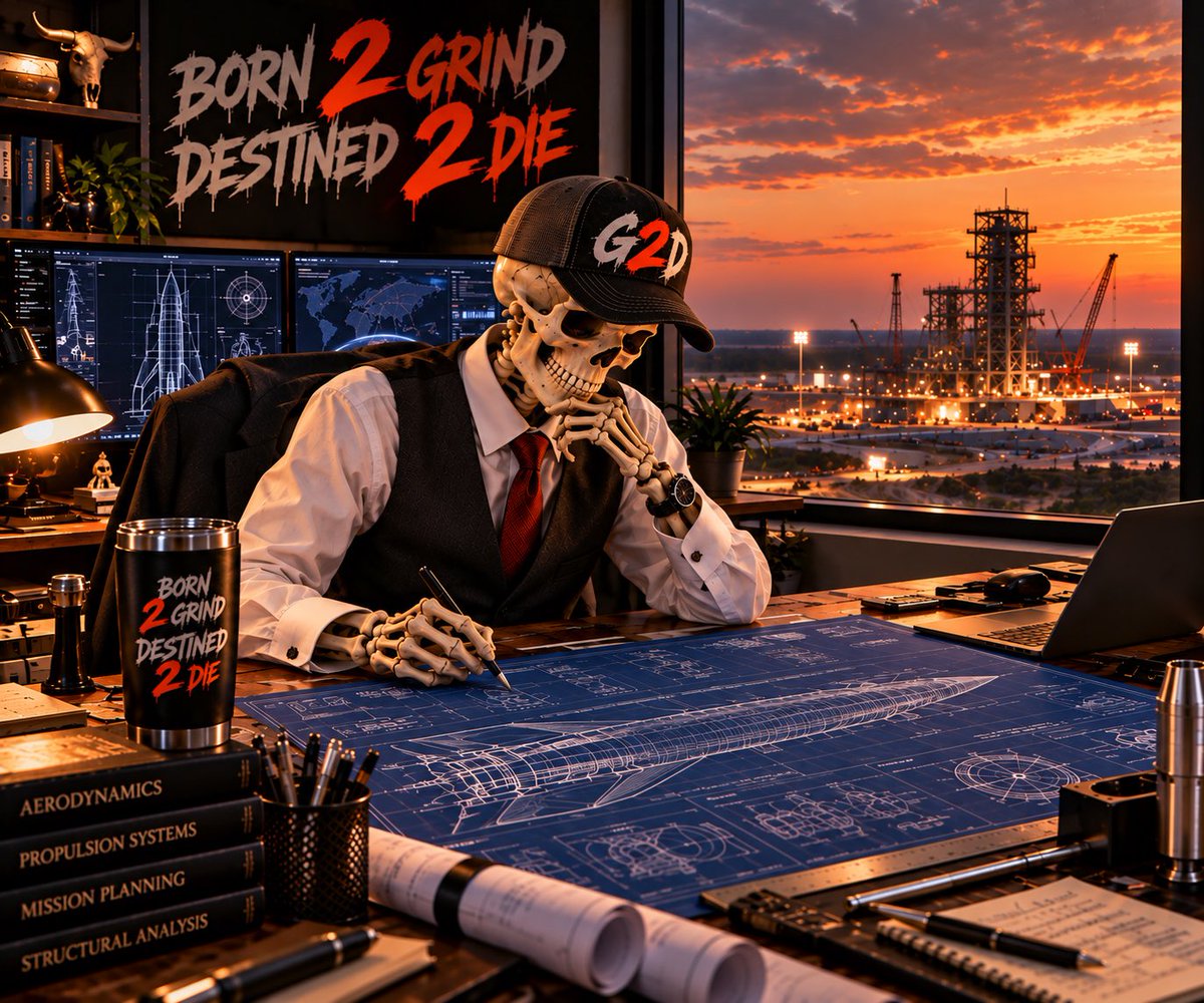 TheGRIND2DIE's tweet photo. 🚀 PHASE 2 IS UNDERWAY.

The blueprint is on the table.
The launch pad is being built.
And we’re GRINDING OVERTIME. 💀🔥

Phase 2 isn’t the time to slow down — it’s time to put in the extra hours and keep building toward what comes next.

BORN 2 GRIND
DESTINED 2 DIE

⏱️ OVERTIME MODE: ACTIVATED

Follow the official G2D channels and watch Phase 2 unfold.

🌐 https://t.co/ERS3n9P7Yz
✈️ https://t.co/xoemnTQTq1
𝕏 @TheGRIND2DIE

$G2D

#G2D #Grind2Die #Born2Grind #Destined2Die #Phase2 #Overtime #Solana #SolanaCommunity