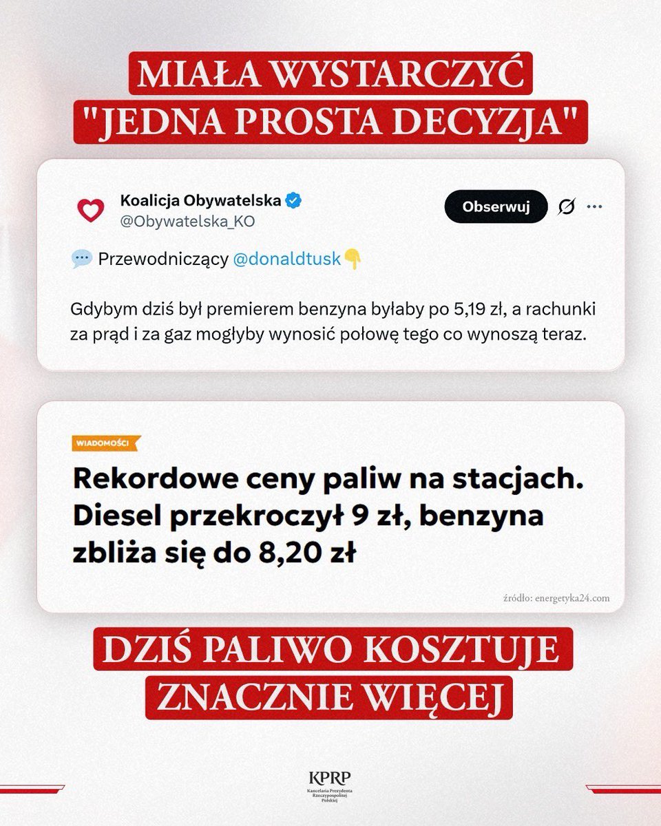 prezydentpl's tweet photo. Miała wystarczyć „jedna prosta decyzja”. https://t.co/Q0ch8oHgEA