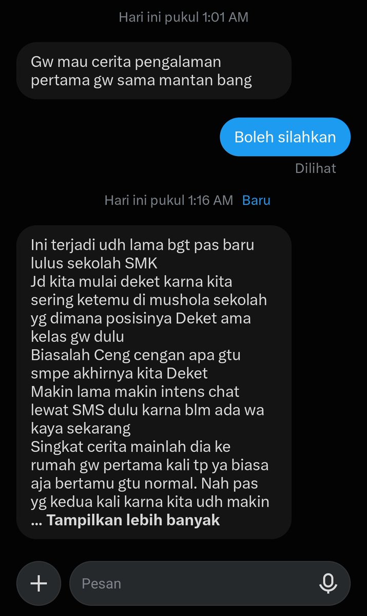 csn_mas's tweet photo. Pengalaman pertama kali sama mantan https://t.co/tmmnAnrJzN