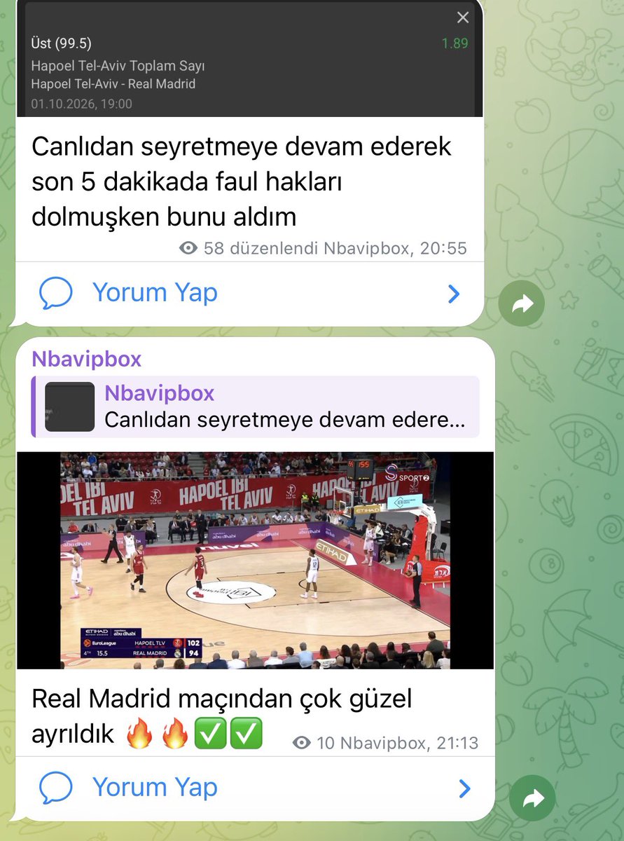 nbavipboxx's tweet photo. Euroleague 🔥🔥

Hapoel Tel aviv - Real Madrid 

Her sezon olduğu gibi bu sezonda Euroleague de kazandırmaya devam 🫶 

Zach Leday ✅1.66
En az çeyrek skoru 35.5 üst✅1.56
Theo Maledon S+R+A 17✅1.65
1. Çeyrek 46.5✅1.89
2.çeyrek 49.5✅1.72
3.çeyrek 43.5✅1.98
Hapoel 99.5✅1.89 https://t.co/JC8BQStNWi