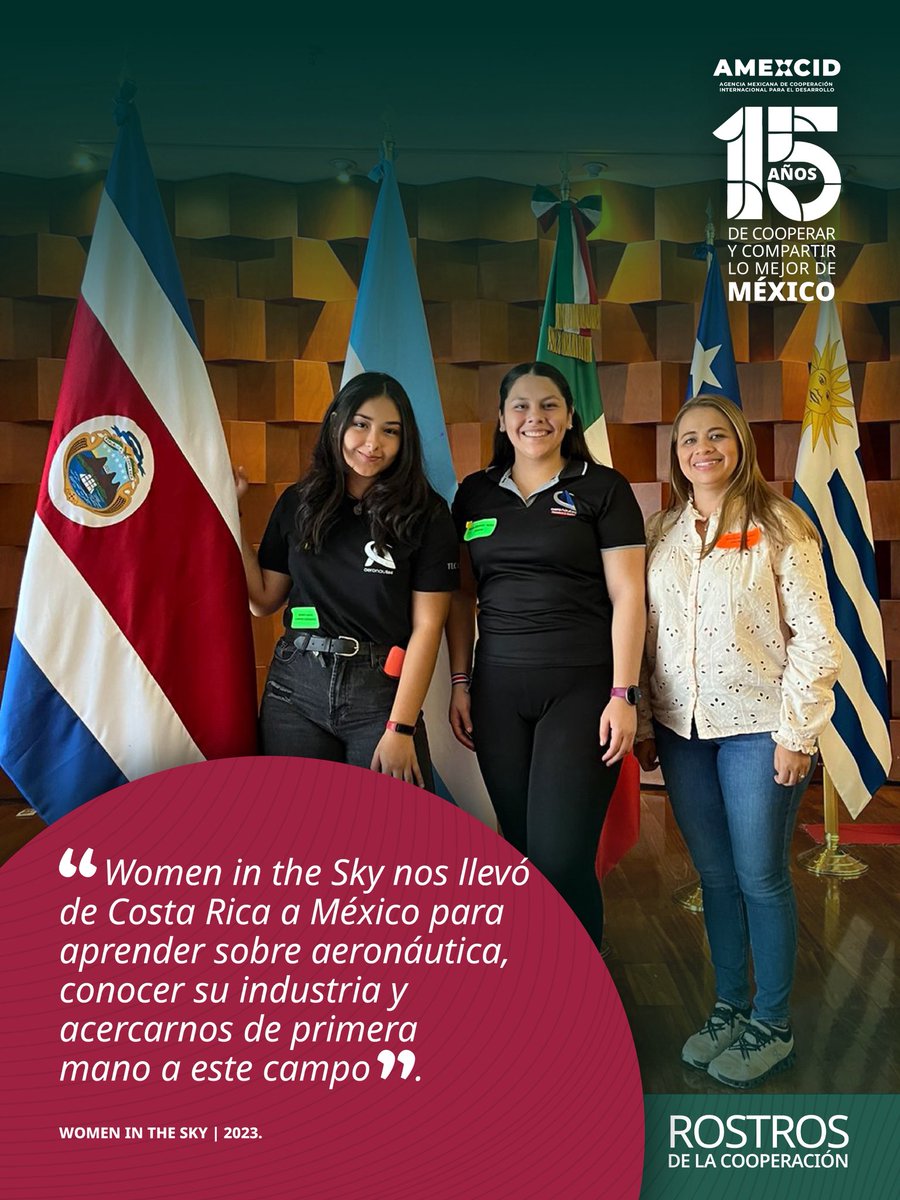 AMEXCID's tweet photo. 15 años en los que la cooperación tiene rostro, tiene historias, tiene personas. 🇲🇽🤝🌎

Desde el campo hasta las aulas 📚; desde el intercambio de conocimientos hasta la cultura 🎶 y la formación de nuevas generaciones, cada experiencia deja algo que permanece y sigue creciendo.

Son rostros de aprendizaje, de encuentro y de intercambio: personas que encuentran nuevas formas de trabajar la tierra, que descubren otros conocimientos, que mantienen viva su cultura a través de la música y que cruzan fronteras para compartir y aprender.

A lo largo de estos 15 años, México ha construido vínculos que van más allá de los proyectos y los acuerdos.

Estos son algunos de los rostros de la cooperación de México. 🇲🇽🌎

#LosRostrosDeLaCooperación #AMEXCID15Años #CooperaciónMexicana #CooperaciónInternacional #MéxicoCoopera