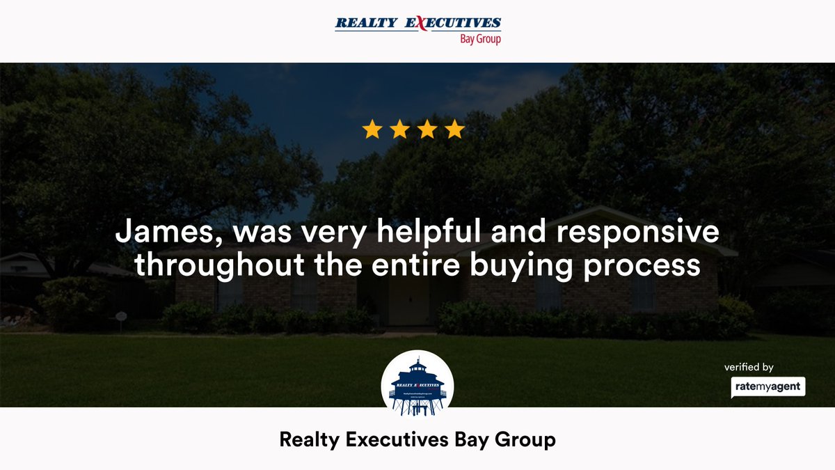 BayExecutives's tweet photo. Our team’s latest RateMyAgent review in Saraland
Broker 091867
Reviews From Our Clients Are Always Appreciated! 
https://t.co/uotBzBVUVx

...
#ratemyagent #realestate #Realty_Executives_Bay_Group https://t.co/I3FFFdOboW