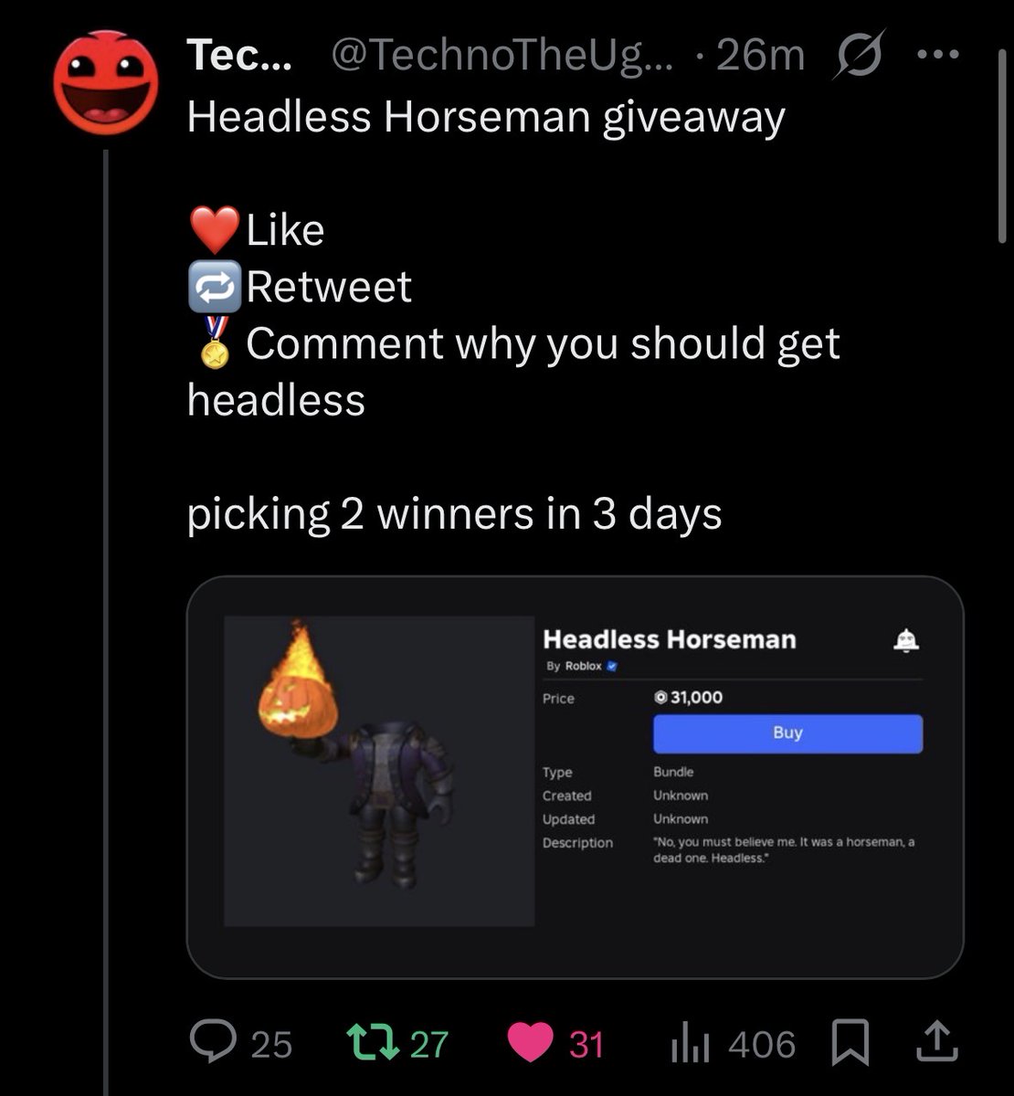 Svtrixyt's tweet photo. @TechnoTheUgcMan Done!!! Gl everyone ( user darkpacificx display name svtrix) https://t.co/GOlyzLmPdF