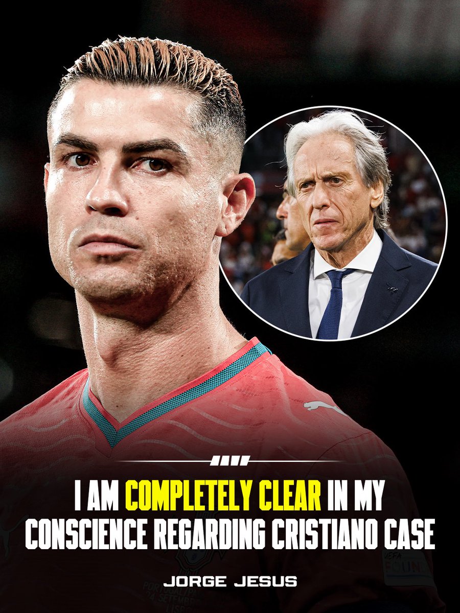 FabrizioRomano's tweet photo. 🚨🇵🇹 Portugal manager Jorge Jesus on case regarding Cristiano Ronaldo: “I’m completely relaxed, completely clear in my conscience with this situation”.

“After the game on Sunday we can talk about everything”, told @sporttvportugal. https://t.co/sNhDl9MJUy